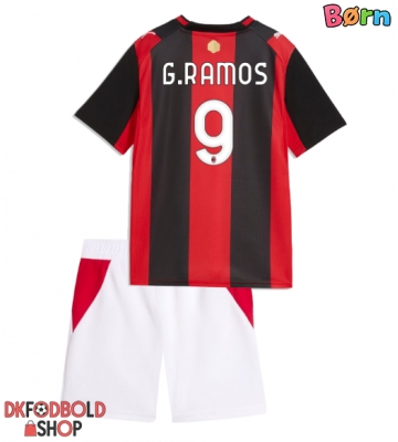 AC Milan Goncalo Ramos #9 Hjemmebanesæt Børn 2026-27 Kort ærmer (+ korte bukser)